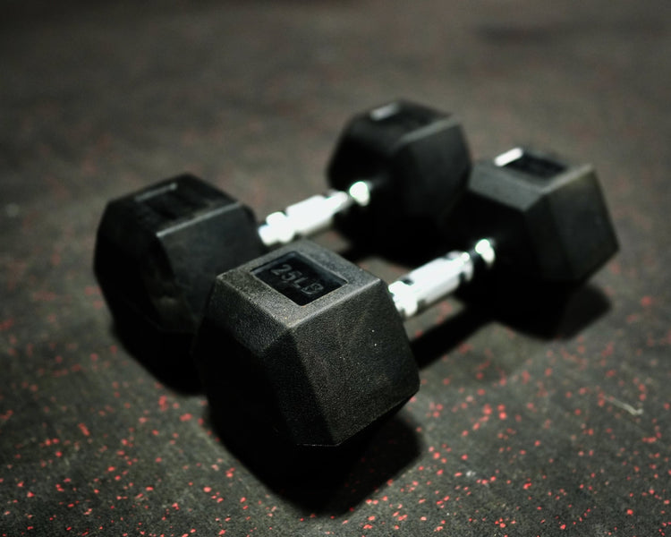 Hex Dumbbells Rubber Coated - Recon Health & Fitness